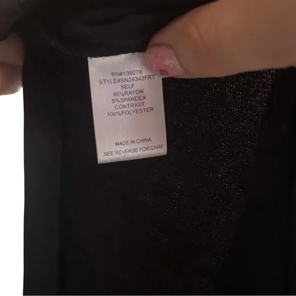 Elegant Black Ruffle Sleeve Blouse - Picture 7 of 7